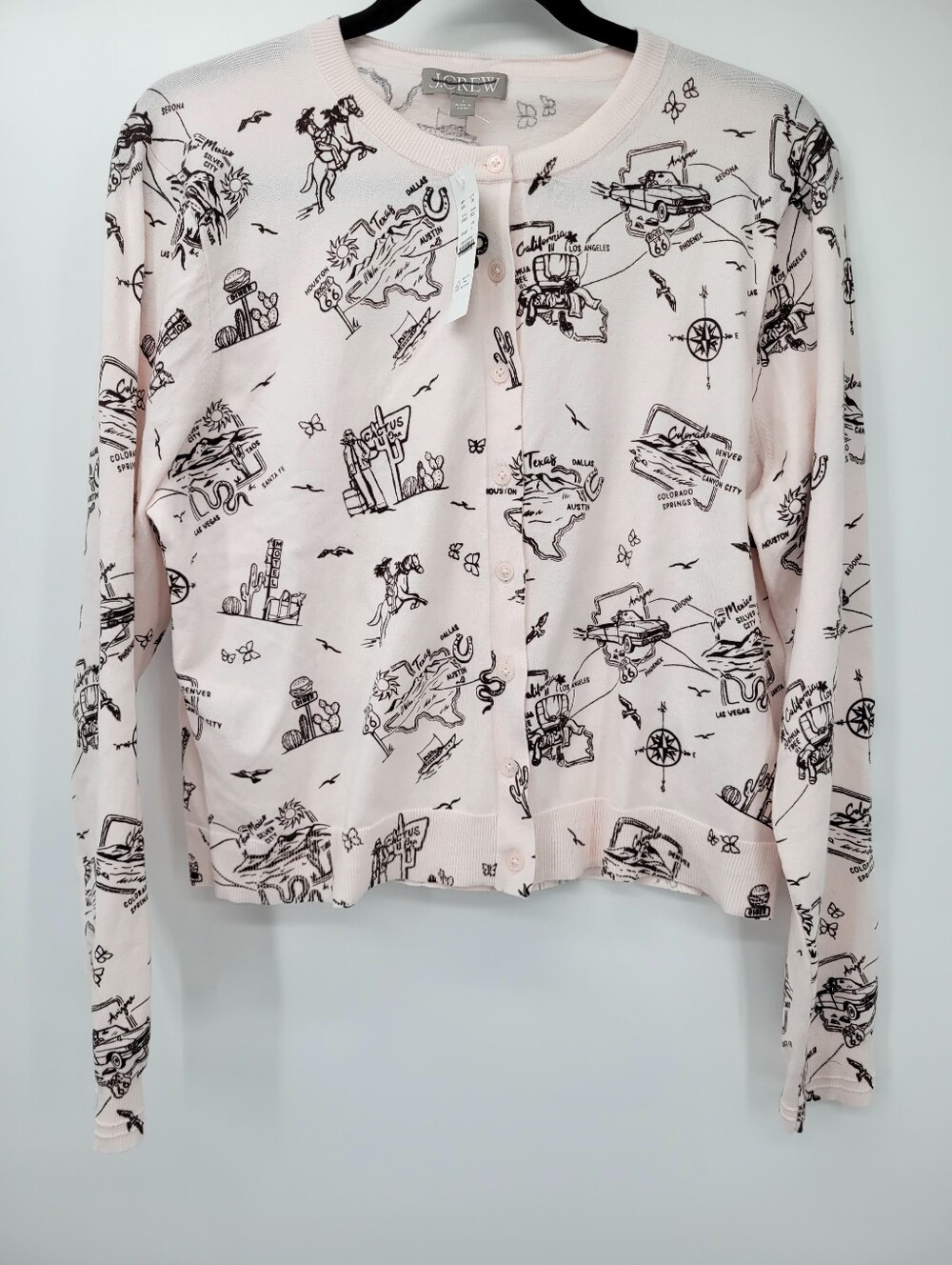 J Crew Jackie cardigan in premium ultra-fine cotton blend CR320 - Picture 4 of 7